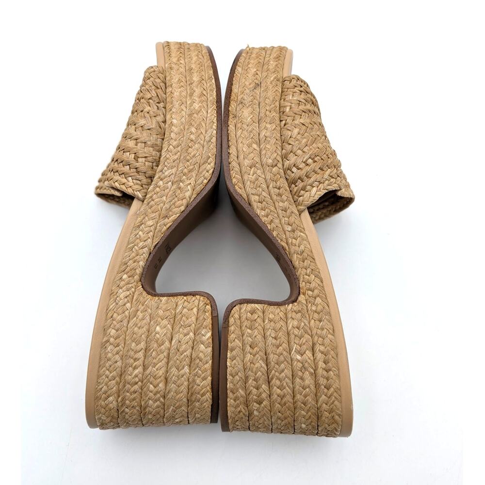 Vince Margo Platform Heel Sandals Women's Toasted Wheat Size US6.5M EU36.5 - Picture 6 of 11